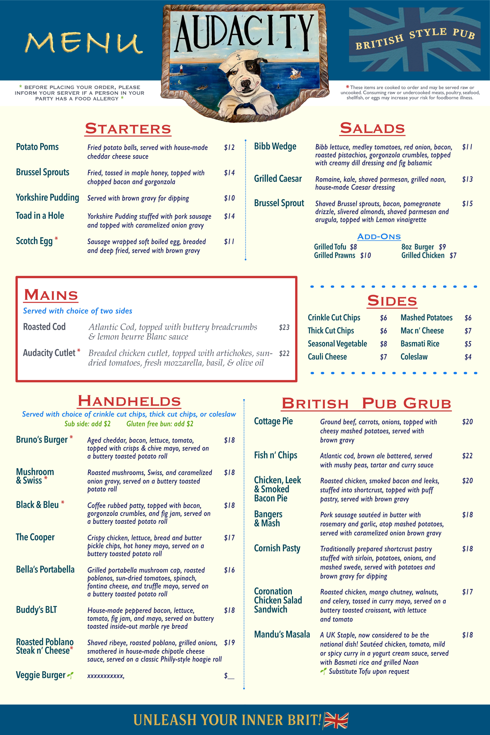 Menu Redesign